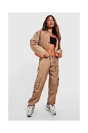 Boohoo Ruched Detail Cargo Pants
