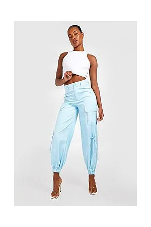 Boohoo Tall Cuffed Hem Mid Rise Cargo Pants