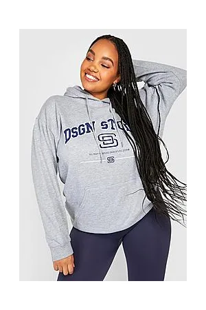 Boohoo Plus Dsgn Studio Printed Hoodie