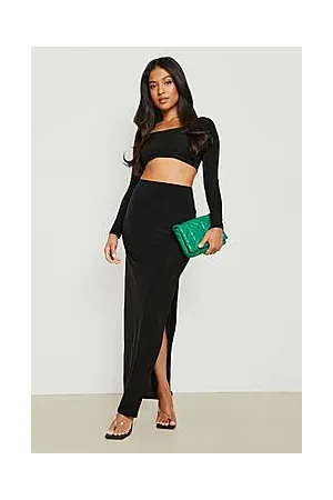 Boohoo Petite Square Neck Top & Maxi Skirt Co-ord