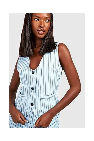 Boohoo Pinstripe Tailored Waistcoat