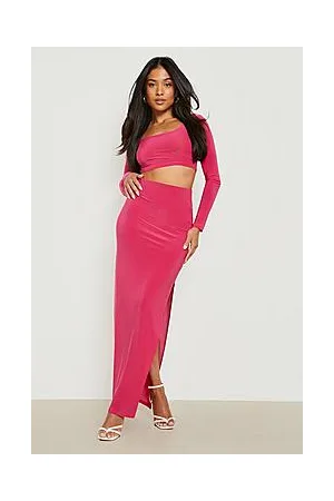 Boohoo Petite Square Neck Top & Maxi Skirt Co-ord