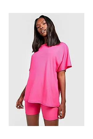 Boohoo Oversized T-shirt & Cycling Shorts Set
