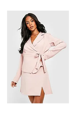 Boohoo Tall Notch Split Mini Skirt