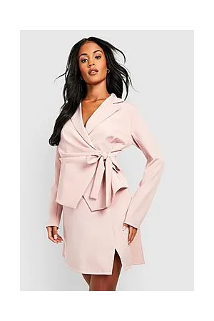 Boohoo Tall Tie Side Fitted Blazer