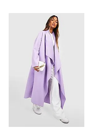 Boohoo Super Oversized Waterfall Wool Look Coat