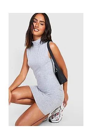 Boohoo Basic Roll Neck Sleeveless Bodycon Dress