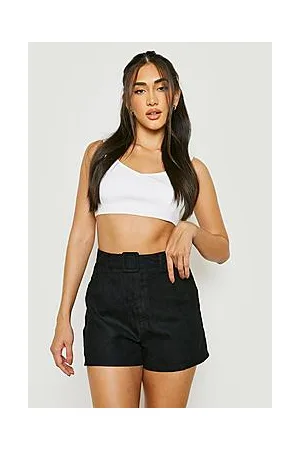 Boohoo Tailored Belted Cord Shorts