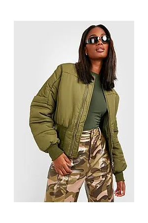 Boohoo Bomber Jacket With Sleeve Zip Detail