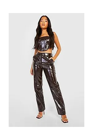 Boohoo Petite Vinyl High Shine Trouser