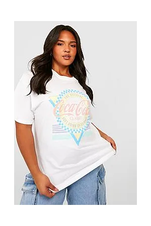 Boohoo Plus Coca-Cola Licensed Oversized T Shirt