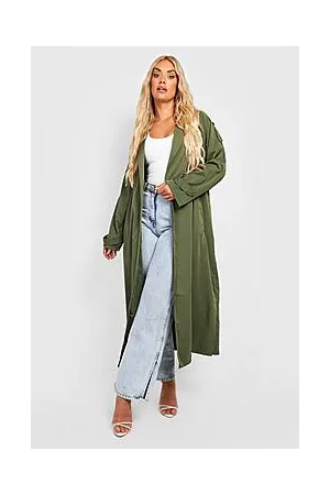 Boohoo Plus Relaxed Fit Trench Coat