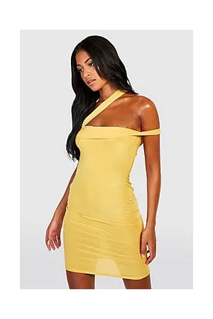 Boohoo Tall Asymmetric Strap Bodycon Mini Dress