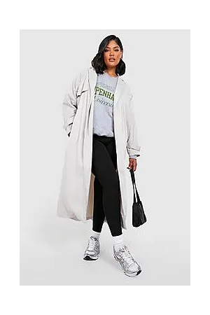 Boohoo Plus Relaxed Fit Trench Coat