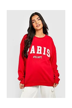 Boohoo Maternity Paris Slogan Printed Sweatshirt
