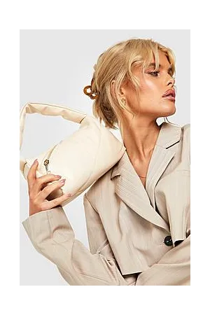 Boohoo Quilted Assymetric Grab Bag