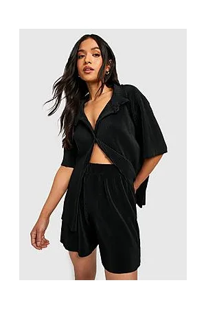 Boohoo Petite Longline Plisse Shorts