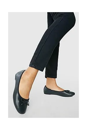 Boohoo Wide Fit Immy Bow Ballet