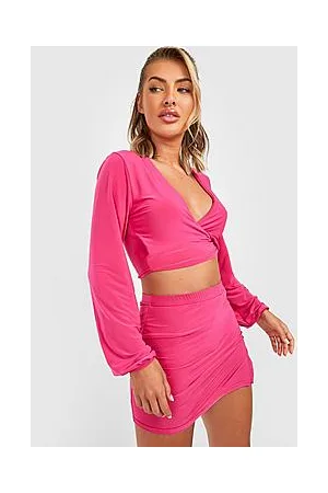 Boohoo Slinky Mini Skirt Co-ord