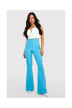 Boohoo Petite Seam Detail Flared Tailored Trouser