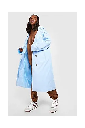 Boohoo Oversized Double Breasted Trench Coat