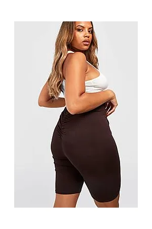 Boohoo Plus Jersey Ruched Bum Shorts
