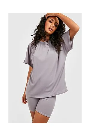 Boohoo Oversized T Shirt & Cycling Shorts Set