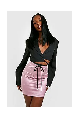 Boohoo Shaping High Waisted Disco Mini Skirt