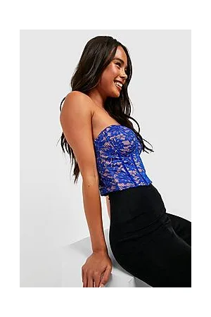 Boohoo Petite Lace Corset Top