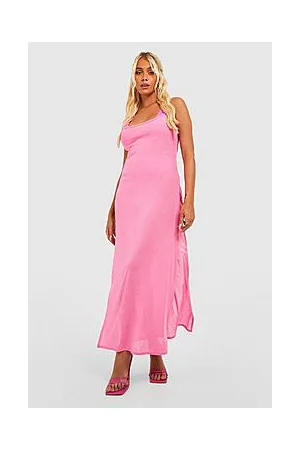 Boohoo Burnout Jersey Strappy Split Beach Dress