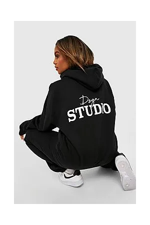 Boohoo Plus Back Print Dsgn Studio Hoodie
