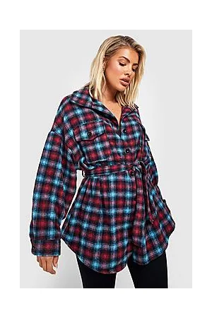 Boohoo Check Shacket