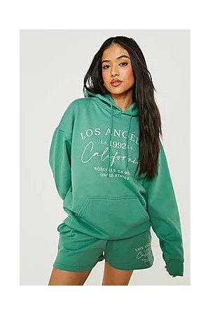 Boohoo Petite Los Angeles Hoody Short Tracksuit