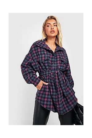 Boohoo Check Shacket