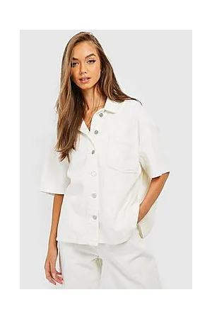 Boohoo Chunky Cord Boxy Shirt