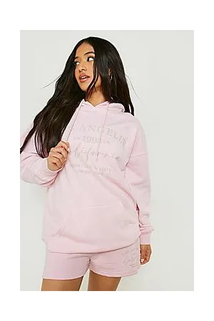 Boohoo Petite Los Angeles Hoody Short Tracksuit