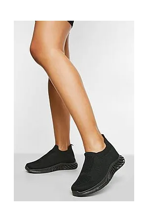 Boohoo Wide Fit Knitted Sock Trainer
