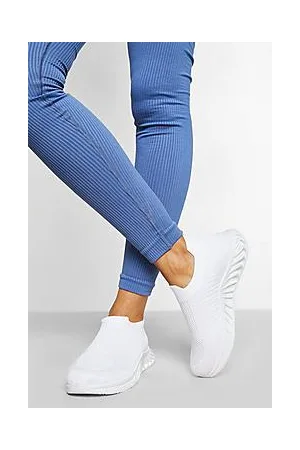 Boohoo Wide Fit Knitted Sock Trainer