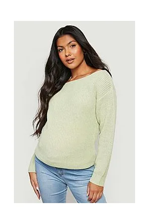 Boohoo Maternity Slash Neck Jumper