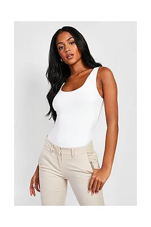 Boohoo Tall Double Slinky Scoop Bodysuit