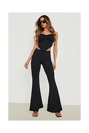 Boohoo Low Rise Skinny Flare Trouser
