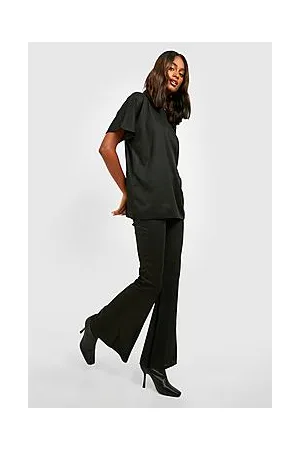 Boohoo Oversized T-shirt & Skinny Flare Set