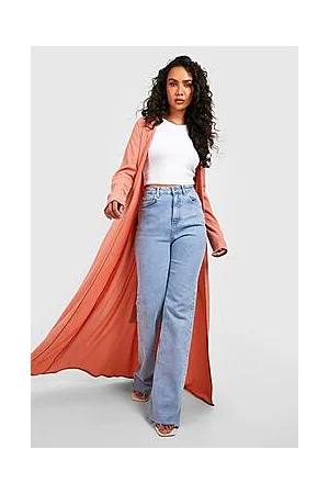 Boohoo Crinkle Maxi Kimono