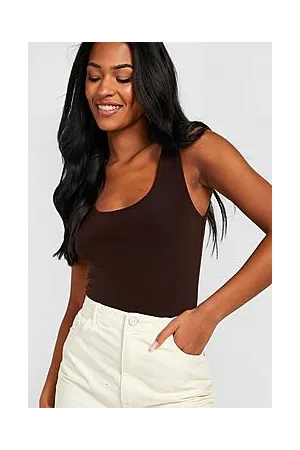 Boohoo Tall Double Slinky Scoop Bodysuit