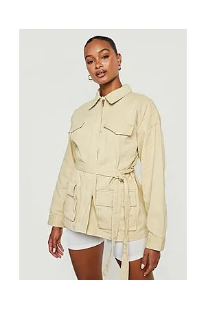 Boohoo Tall Utility Pocket Detail Denim Jacket