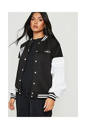Boohoo Maternity Mama Varsity Bomber Jacket