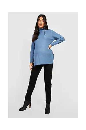 Boohoo Maternity Tie Side Roll Neck Jumper