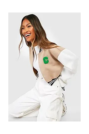 Boohoo C Cropped Varsity Bomber