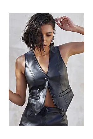 Boohoo Faux Leather Waistcoat
