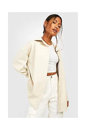 Boohoo Faux Leather Shacket